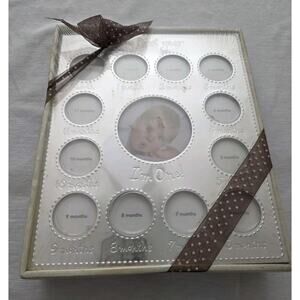 Carter's My First Year Baby Photo Frame Collage Silver New Sealed In Box